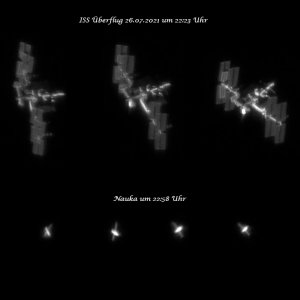 ISS Raumstation und Nauka - 26.07.2021