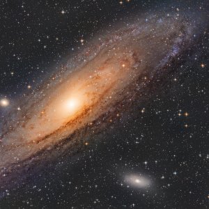 M31 LRGB Ha OIII - Quick and Dirty unter fast Vollmond