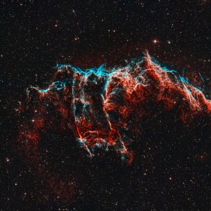 Reprocessed - NGC 6995 Bat Nebula