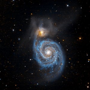 M51 (Wirlpool-Galaxy)  in Kontinuum