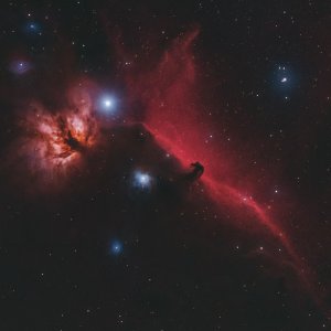 NGC2024+IC434    Klassiker vom Balkon