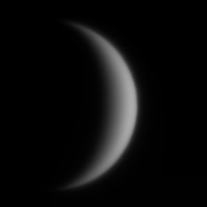 Venus-Sichel am Nachmittag