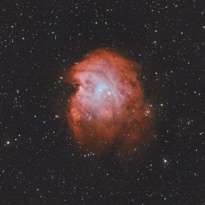 Affenkopfnebel NGC 2174 Stadt-Balkonaufnahme