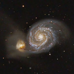 M51 mit LZOS 152 f8 auf Canon 6Da