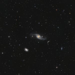 NGC 3718 mit NGC 3729 (Feld)