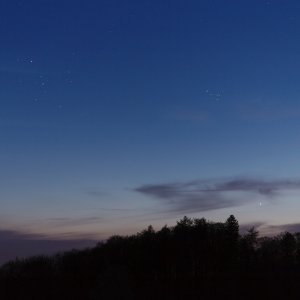 Merkur auf dem Weg ins goldene Tor der Ekliptik - 22.04.2022