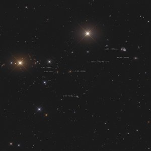 Arp 239 (NGC 5278/79) mit Abell 1783