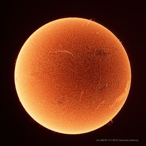 Sonne von heute Mittag