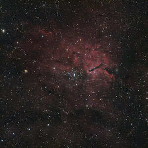NGC 6823, der Sternhaufen im Nebel im Füchslein