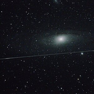 Andromeda mit Sternschnuppe