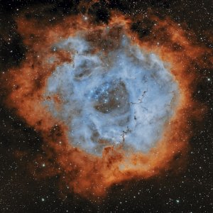 IC1805 - OSC to Hubble Palette