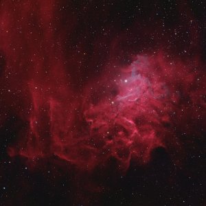 Flammender Stern im Lichtsparmodus