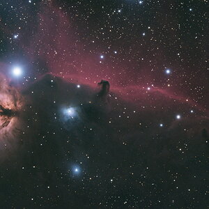 IC 434 ohne Filter,  mit Flats, Bias, Darks