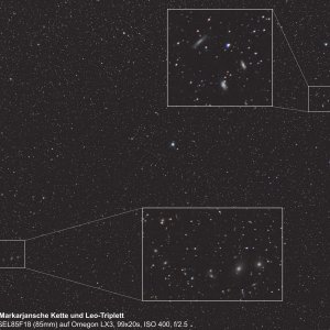 Galaxien-Weitfeld im Löwe