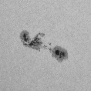 Sonne in Ca-K/Ca-H am 27.05.2023 - AR 3315