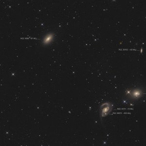 NGC 4319 mit NGC 4291 und NGC 4386