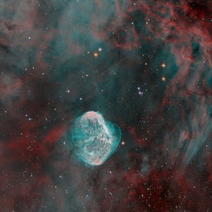 NGC6888 Projekt mit Seifenblasennebel