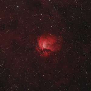Sh2 112, schöner kleiner Emissionsnebel im Wasserstoffmeer des Schwans