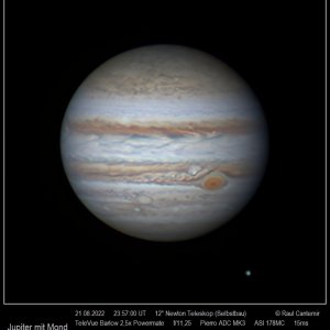 Jupiter mit Mond