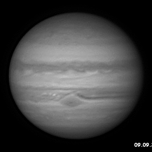 Jupiter - Unterschiedliche Rotation in den Bändern !