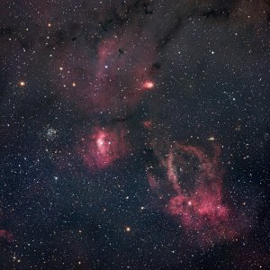 NGC 7635 und Umgebung