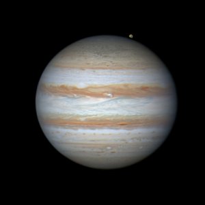 Jupiter mit Ganymed vom 11.09.2023