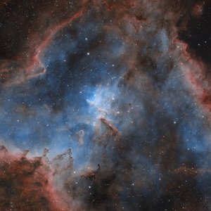 IC 1805 als Bicolor