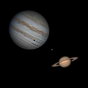 Saturn und Jupiter am 09.01.24