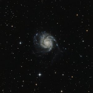 M101 Feuerradgalaxie mit Wolken vom 04.05.2024