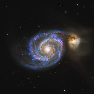 Messier 51- NGC 5194 - Whirlpool Galaxy - Strudelgalaxie