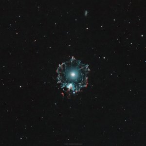 Katzenaugen-Nebel (Neuversuch mit besserem Zentrum)