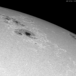 Sonne 23.06.2024 - Abschied AR 13712 und 13713