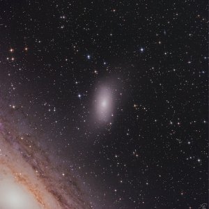 Messier 110, ein Zwerg im Schatten der Pracht eines Riesen