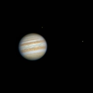 Jupiter mit 2 Monden erwischt