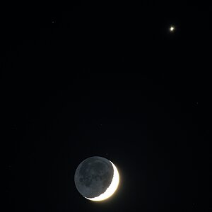 Mond und Venus 3. Jamuar