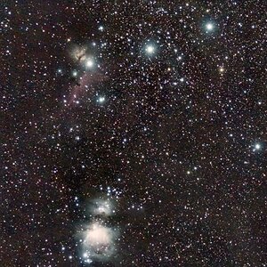 Widefield vom Orionnebel zum Pferdekopf und M 78