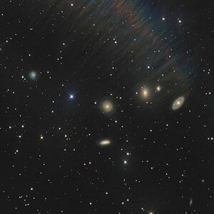 LGG 139 mit NGC 2289, NGC 2290, NGC 2291 und NGC 2294