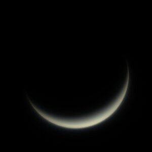 Venus in abnehmender Sichelphase am 03.03.2025