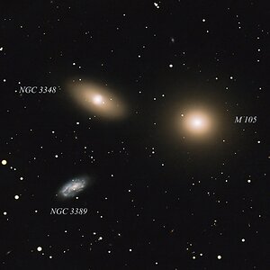 M105 / NGC 3348 / NGC 3389