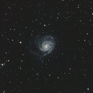 M101 mit kleiner Brennweite