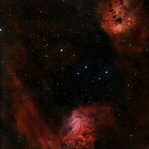 Flaming star nebula