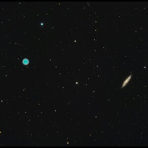 M97 Eulennebel & M108 Galaxie