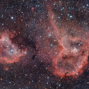 Herz- und Seelennebel IC 1805 / IC 1848