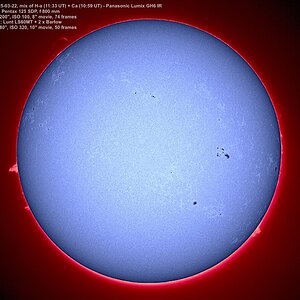Sonne: H-α / Calcium Mix  -  2025-03-22