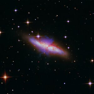 Die UV- und IR- Emissionen von M82