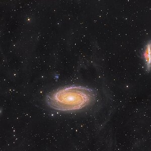 M81+M82 das erste Mal Galaxien mit RGB und Duo-Narrowband