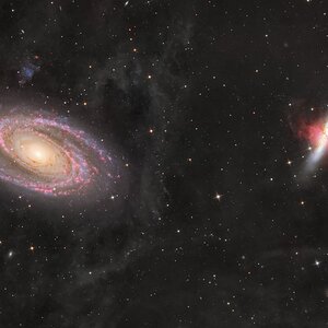 Messier 81 & 82 mit Ha