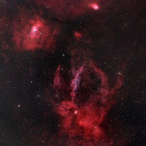 Sh2-157 Lobster Claw Nebula und die Bubble