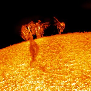 Interesting prominence