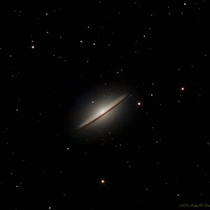 M104 Sombrero galaxie Mewlon 180 + Reducer
